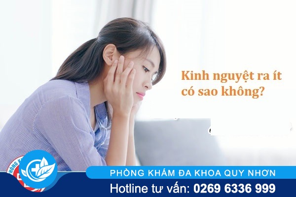 Kinh nguyệt ra ít hơn bình thường, có sao không?