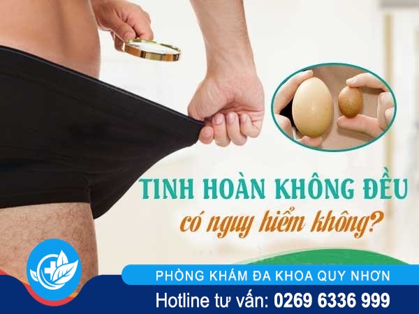 Hiện tượng tinh hoàn không đều có tác hại gì?