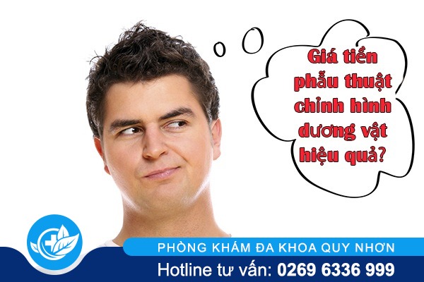Giá tiền phẫu thuật chỉnh hình dương vật hiệu quả