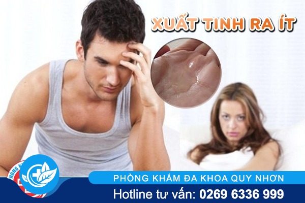 Xuất tinh ít là bị bệnh gì nguy hiểm không?