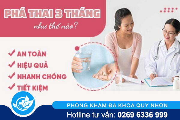 Phá thai 3 tháng có được không?