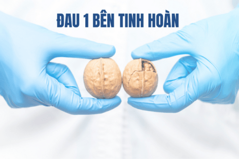 Đau 1 bên tinh hoàn cảnh báo nguy hiểm.